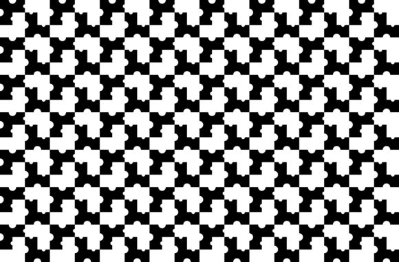 Abstract of Puzzle Pattern Vector: Redefining Modern Monochrome Design for Professionals and Creators
