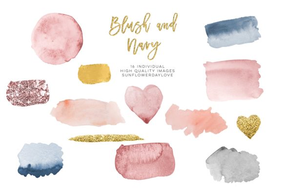 Blush Navy Watercolor Gold Design: The Versatile Asset Powering Modern Creativity
