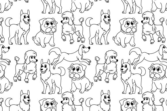 Cute Dog Seamless Pattern, Copy Space: A Strategic Asset for Design and Communication