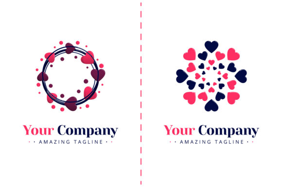 Love Logo with Plants and Flora Nature: A Design Language for Connection and Growth