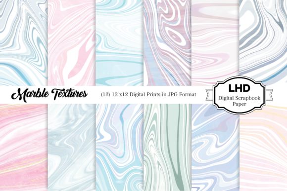 Marble Textures – Suminagashi: Digital Papers for Modern Creativity