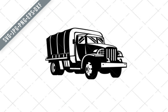 Military Truck Military Vehicle Art: Avoiding Common Mistakes with Retro Woodcut Illustrations