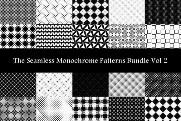 The Seamless Monochrome Patterns Vol 2: A Practical Guide to Choosing and Using Repeating Black and White Patterns