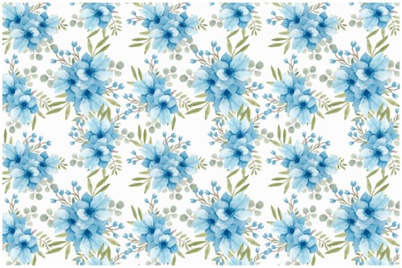 The Strategic Value of Watercolor Blue Flower Seamless Patterns in Modern Creative Work