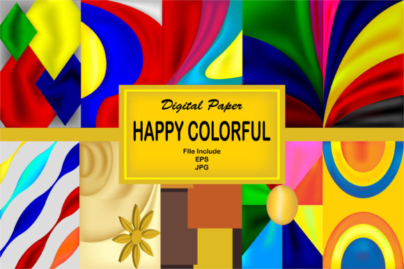 The Versatile World of Happy Colorful: Digital Paper for Every Creative Need